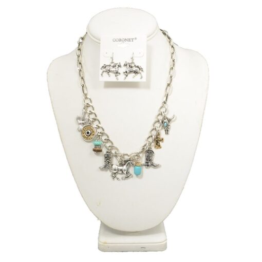 WESTERN CHARM NECKLACE SET