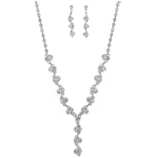 Y-NECK RHINESTONE NECKLACE SET