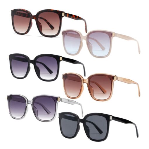 LARGE SQUARE FRAME SUNGLASSES. 12 PC