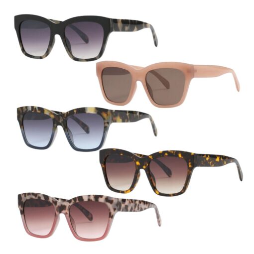 GRADIENT SQUARE SUNGLASSES. 12 PC