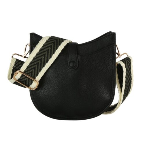 BLACK SMALL CROSSBODY. 7X7X2.5. SEE 29064 & 29065 FOR MORE COLORS