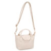 IVORY WOVEN TOP HANDLE CROSSBODY. 8X5.25X3.5. SEE 29105 & 29105 FOR MORE COLORS