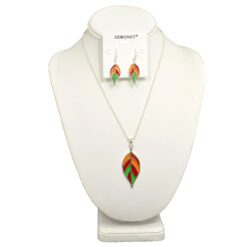 STAINED GLASS STYLE NECKLACE SET