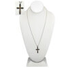 MEN'S STAINLESS STEEL BLACK/GOLD CROSS NECKLACE