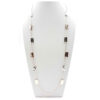 LONG SILVER/ROSE GOLD RECTANGLE STATION BEAD NECKLACE