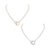 INTERLOCKING RINGS NECKLACE. GOLD, SILVER. SOLD IN SETS OF 2 ONLY