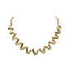WAVY GOLD METAL NECKLACE