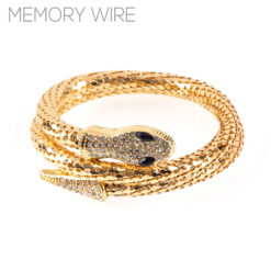 GOLD SNAKE WRAP MESH BRACELET. EE 31115 FOR MATCHING NECKLACE