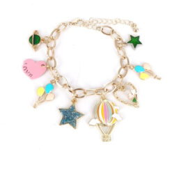 HOT AIR BALLOON CHARM BRACELET. SEE 31120 FOR MATCHING NECKLACE
