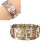 CATS TRI TONE WIDE STRETCH BRACELET