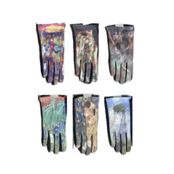 ASSORTED ART PRINT GLOVES. GROUP A. SOLD IN SETS OF 6 ONLY