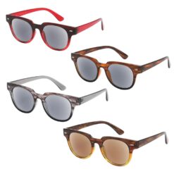ROUND FRAME SUN READERS. 12 PC