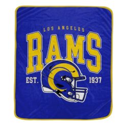 LA RAMS VINTAGE ARCH LICENSED FLEECE BLANKET