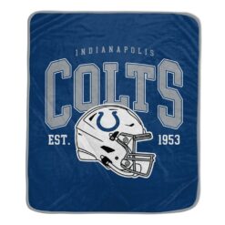 INDIANAPOLIS COLTS VINTAGE ARCH LICENSED FLEECE BLANKET