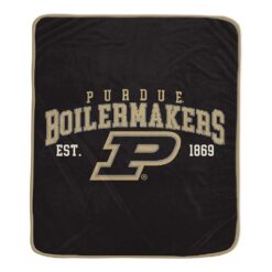 PURDUE VINTAGE ARCH LICENSED FLEECE BLANKET