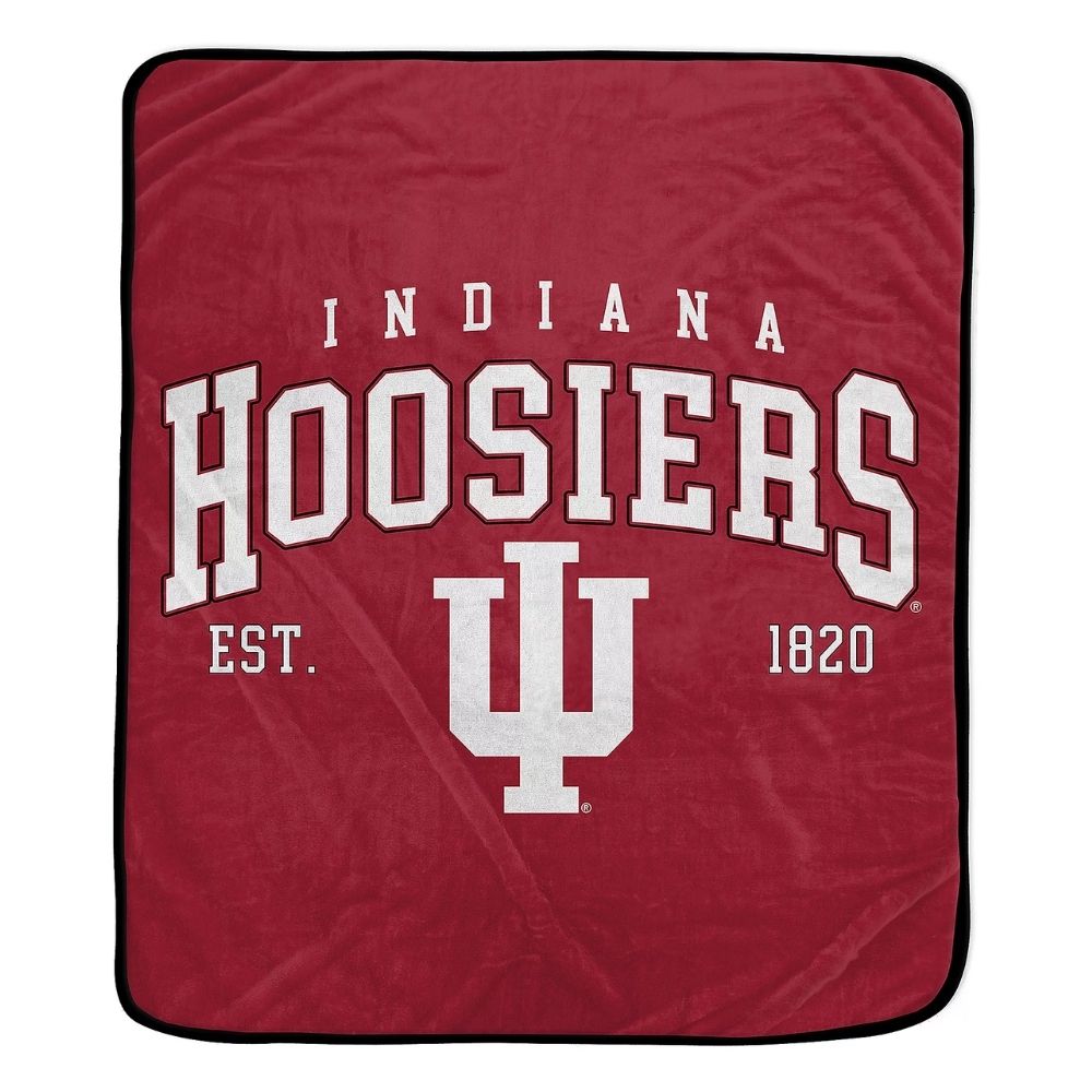 INDIANA HOOSIERS VINTAGE ARCH LICENSED FLEECE BLANKET