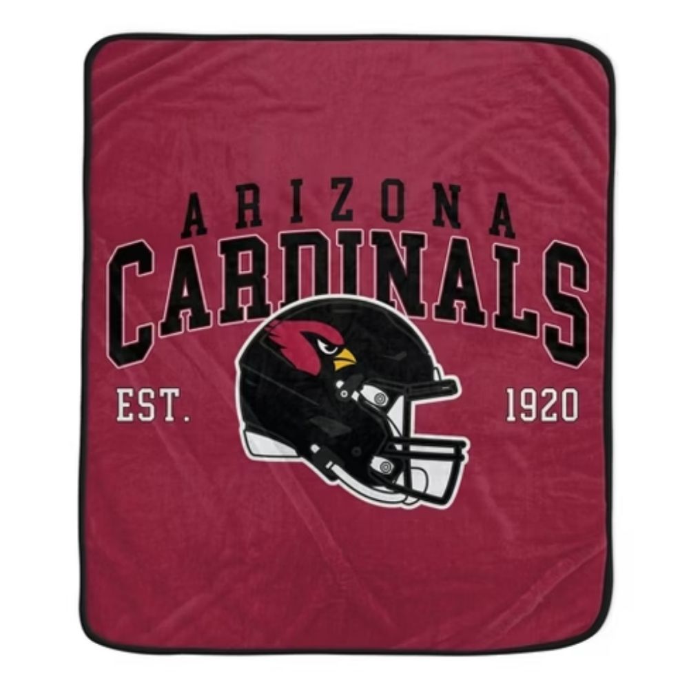 ARIZONA CARDINALS VINTAGE ARCH FLEECE BLANKET