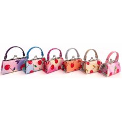 CHERRY PRINT MINI COIN PURSE. SOLD IN SETS OF 6 ONLY