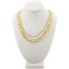 TRIPLE LAYER GOLD CHAIN NECKLACE WITH REMOVABLE CHAINS