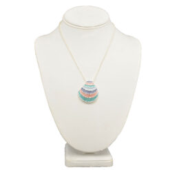 MULTI COLOR ENAMEL SHELL NECKLACE