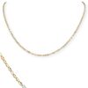 GOLD DAINTY CABLE CHAIN WITH MULTI ENAMEL NECKLACE