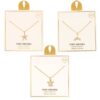 18K GOLD DIPPED PAVÉ CZ SEA LIFE PENDANT NECKLACE. STARFISH, WHALE TALE, TURTLE. SOLD IN SETS OF 3 ONLY