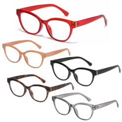 PEARL DETAIL CHIC CAT EYE READERS. 12 PC