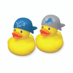 DETROIT LIONS LICENSED RUBBER DUCK SET.  2 CARD PACKS (4 DUCKS TOTAL)