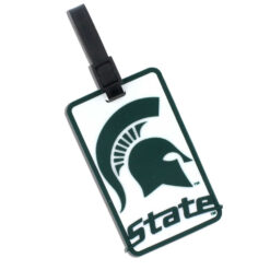 LICENSED MICHIGAN STATE LUGGAGE TAG. SOLD IN SETS OF 3. 4″ X 2.5″