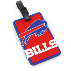 LICENSED BUFFALO BILLS LUGGAGE TAG. SOLD IN SETS OF 3. 4″ X 2.5″