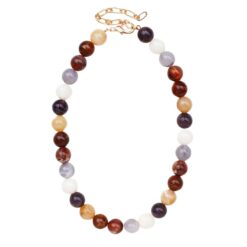 NATURAL TONE BALL 10MM BEAD NECKLACE