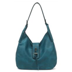 TURQUOISE HOBO SHOULDER BAG. 12.2x11.8X4.3