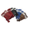 FINGERLESS FUR GLOVES WITH STONES. SOLD IN SETS OF 12 ONLY. ASSORTED COLORS