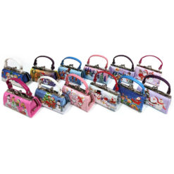 CHRISTMAS PRINT MINI COIN PURSE. SOLD IN SETS OF 6 ONLY. AVAILABLE MID-LATE OCTOBER