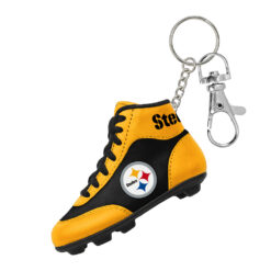 PITTSBURGH STEELERS LICENSED CLEAT CHARM KEYCHAIN. SOLD IN SETS OF 2 ONLY