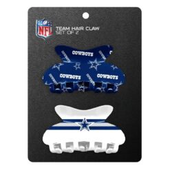 DALLAS COWBOYS LICENSED TEAM HAIR CLAW SET. SOLD IN PACKS OF 2 ONLY