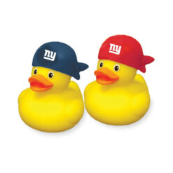 NEW YORK GIANTS LICENSED RUBBER DUCK SET. 2 CARD PACKS (4 DUCKS TOTAL)