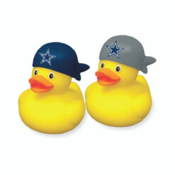 DALLAS COWBOYS LICENSED RUBBER DUCK SET. 2 CARD PACKS (4 DUCKS TOTAL)
