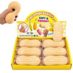 12 PC STRETCHY PEANUT WITH DISPLAY BOX